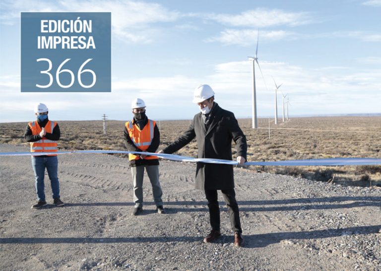 Entró en marcha el primer parque eólico de Neuquén.