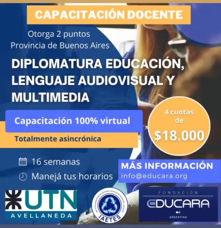 Diplomatura Educación, Lenguaje Audiovisual y Multimedia