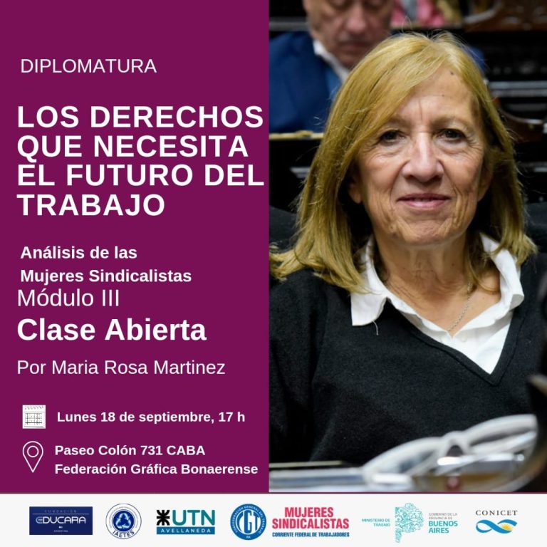 Master Class del III Módulo de la Diplomatura Los Derechos que Necesita el Futuro del Trabajo.