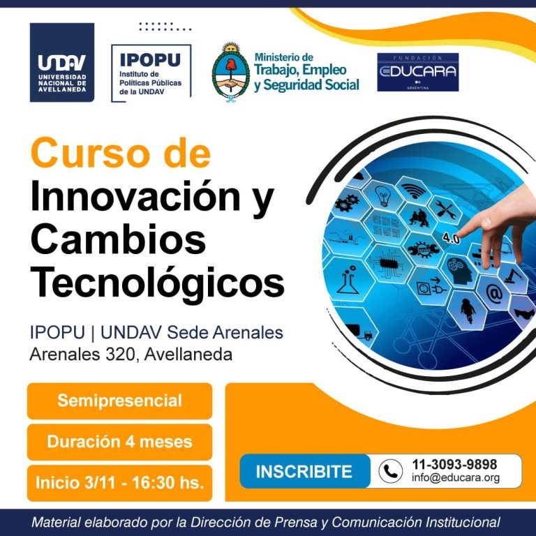 Invitación al Curso de Innovación y Cambios Tecnológicos