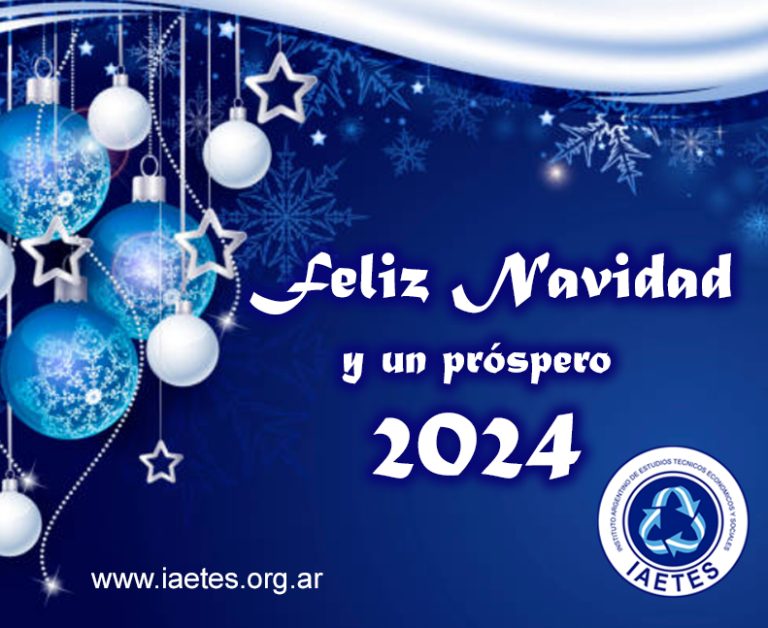 Felicidades: Feliz Navidad y un próspero 2024